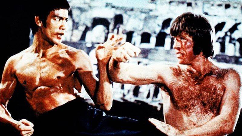 Bruce Lee dan Chuck Norris. Dok. Golden Harvest