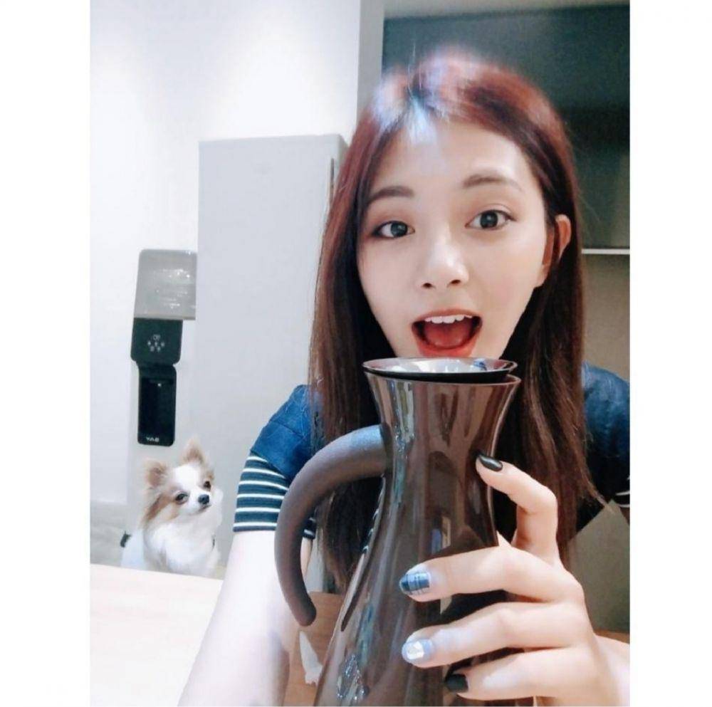 potret Tzuyu TWICE dengan pose imut (instagram.com/twicetagram)