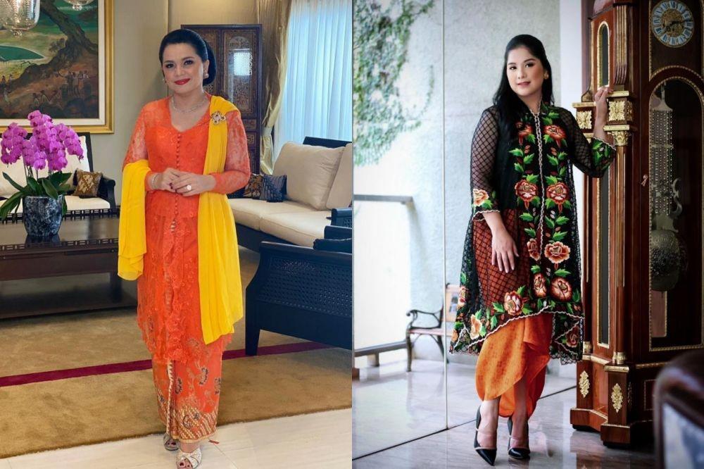 10 Adu Gaya Kebaya Yanti Airlangga Vs Annisa Pohan, Anggun Memesona!