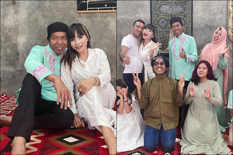 Akur! 9 Potret Kiwil, Rohimah dan Eva Belisima Rayakan Lebaran Bareng