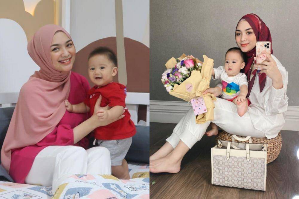 Citra Kirana dan Athar pakai baju kembaran (instagram.com/citraciki | instagram.com/citraciki)