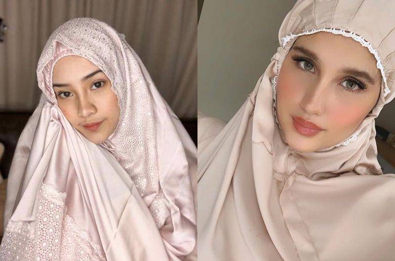 Artis pakai mukena (Berbagai Sumber)
