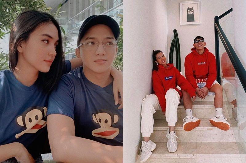 Bak ABG Pacaran, 10 Potret Artis Kembaran Baju dengan Pasangannya