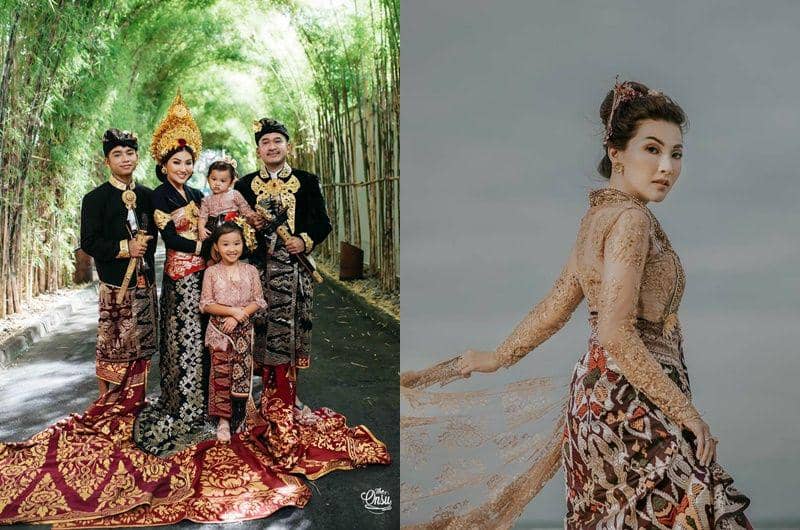 10 Potret Keluarga Onsu Pakai Baju Adat Bali, Sarwendah Stunning Abis!