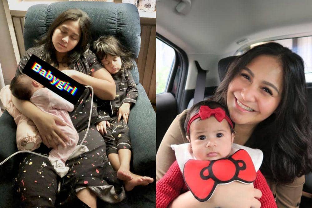 Mama Idaman, 10 Potret Manis Caca Tengker Saat Momong Kedua Anaknya