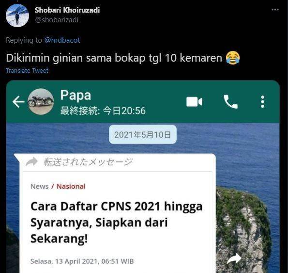 keluh kesah CPNS (twitter.com/shobarizadi)