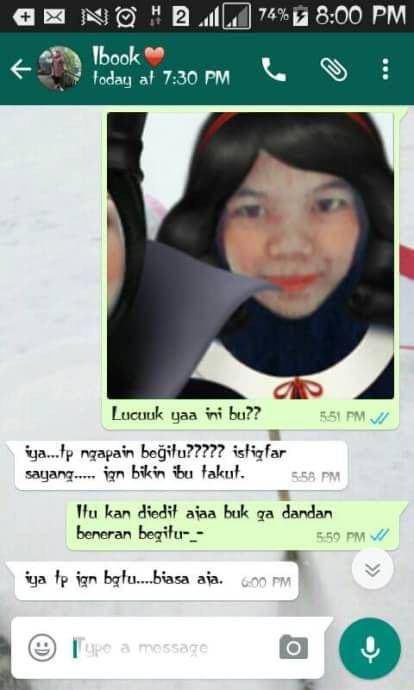 chat lucu orangtua dengan anak (twitter.com/mrdzyhsiti)