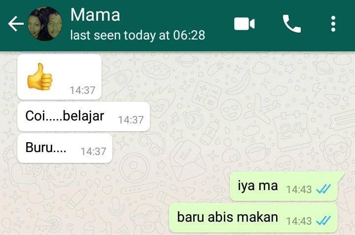 chat lucu orangtua dan anak (twitter.com/theacejnk)