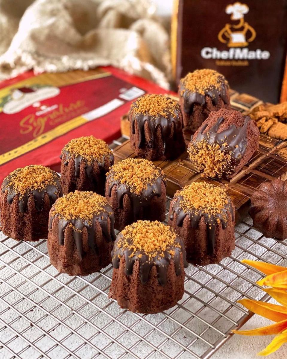 Resep Biscoff Chocolate Mini Butter Cake, Memadukan Manis dan Renyah!