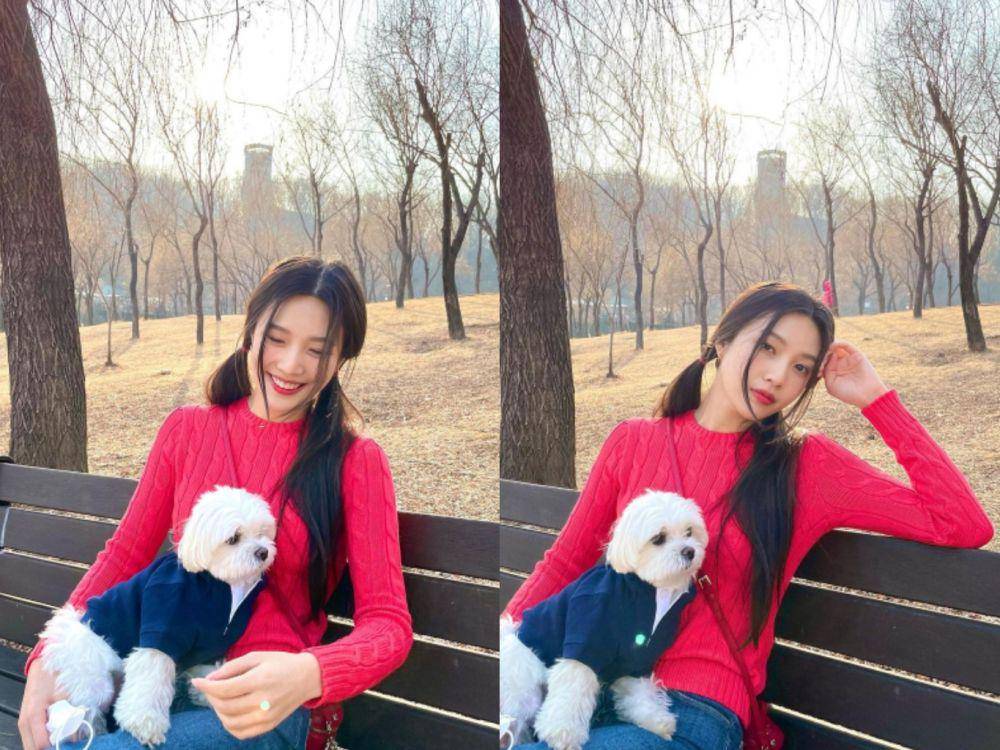 Potret Joy Red Velvet bareng anjing kesayangan, yang jarang disorot (instagram.com/_imyour_joy)