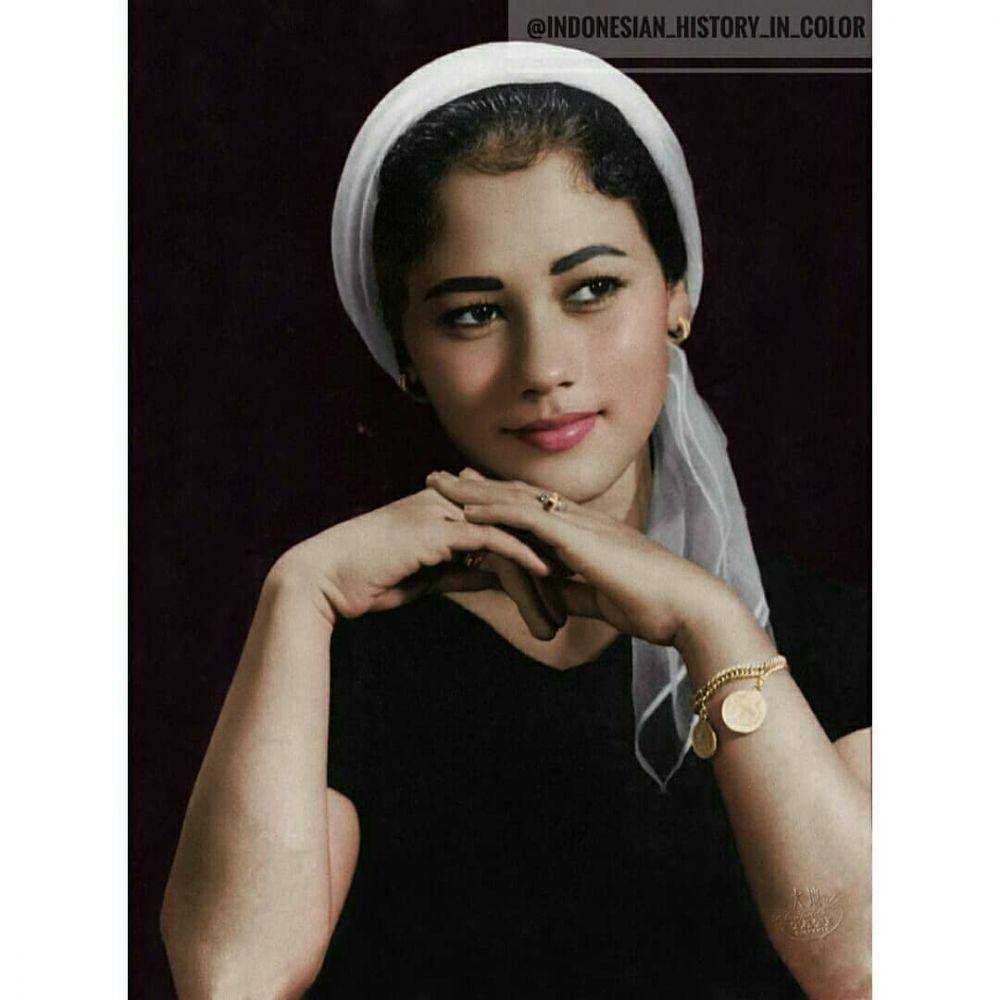 Potret Suzzanna semasa muda (instagram.com/indonesian_history_in_color)