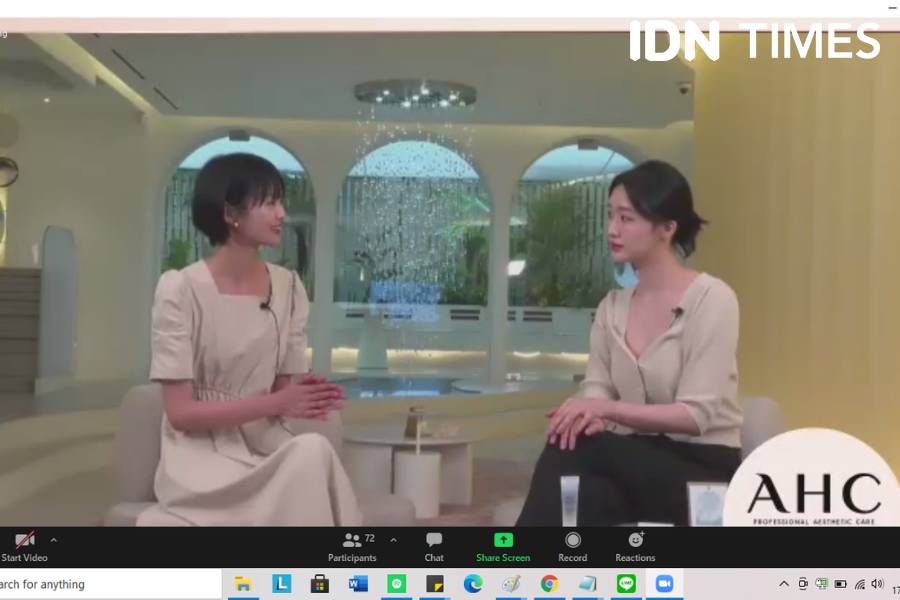 AHC Global Virtual Event "Are you ready to TURN UP YOUR GLOW?", Senin (17/5/2021). IDN Times/Tyas Hanina