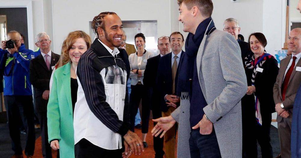 Hamilton dan Russell berjumpa dalam sebuah acara (planetf1.com)