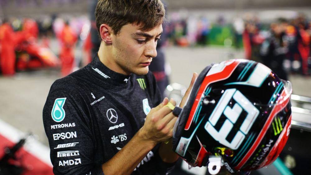 George Russell bersiap-siap menjelang GP Sakhir 2020. (ahtsports.com)
