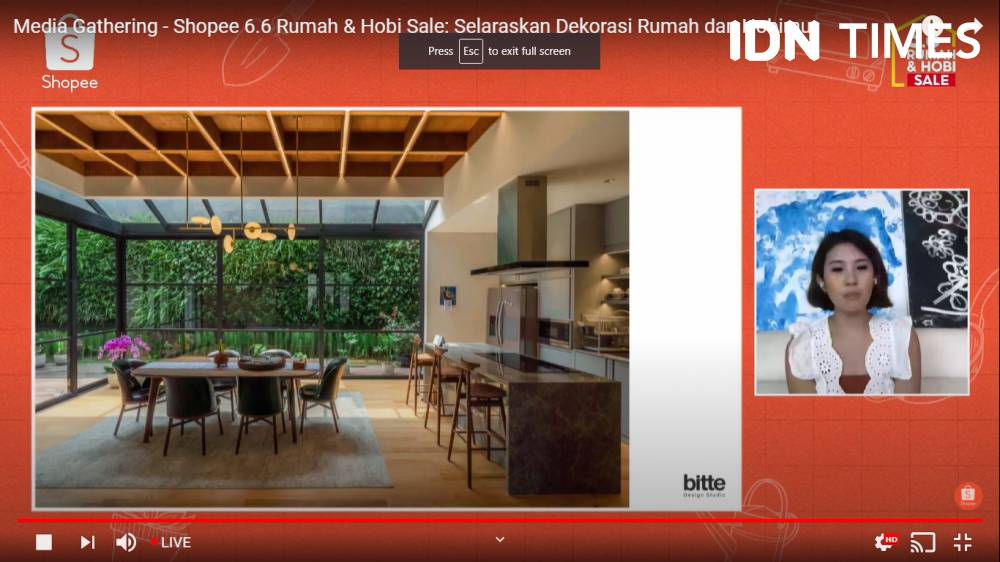 Media Gathering - Shopee 6.6 Rumah & Hobi Sale: Selaraskan Dekorasi Rumah dan Hobimu, Kamis (20/5/2021). IDN Times/Tyas Hanina