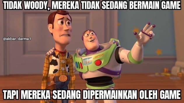 meme Woody dan Buzz (facebook.com/Akbar Darma)