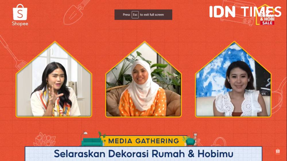 Media Gathering - Shopee 6.6 Rumah & Hobi Sale: Selaraskan Dekorasi Rumah dan Hobimu, Kamis (20/5/2021). IDN Times/Tyas Hanina