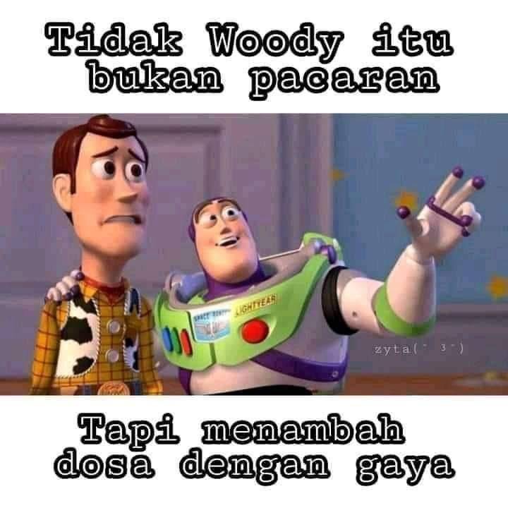 meme Woody dan Buzz (facebook.com/Aditya Rya)