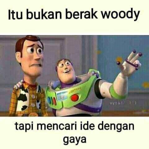 meme Woody dan Buzz (facebook.com/Khairiani)
