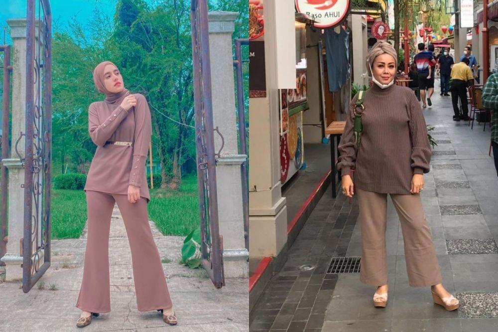 9 Adu Gaya Fairuz A Rafiq Vs Rency Milano, Style Hijab ala Anak Muda!