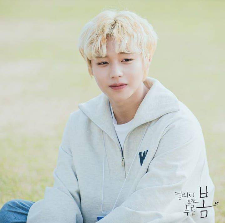 Park Jihoon dengan rambut blonde (instagram.com/0529.jihoon.ig)