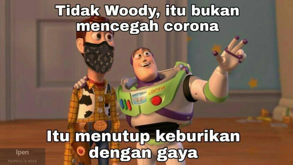 meme Woody dan Buzz (facebook.com/Ipen)