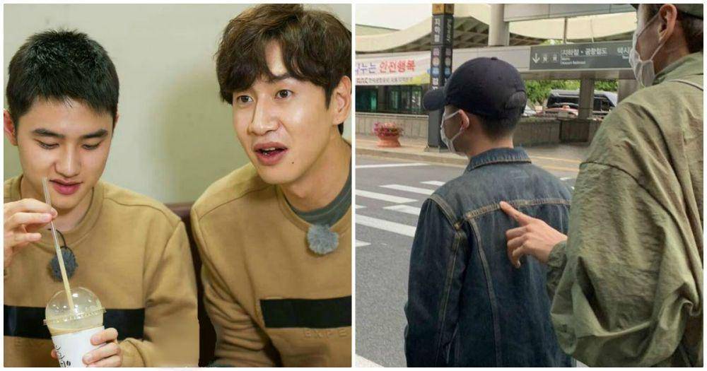 D.O EXO bersama Lee Kwang Soo (koreaboo.com)