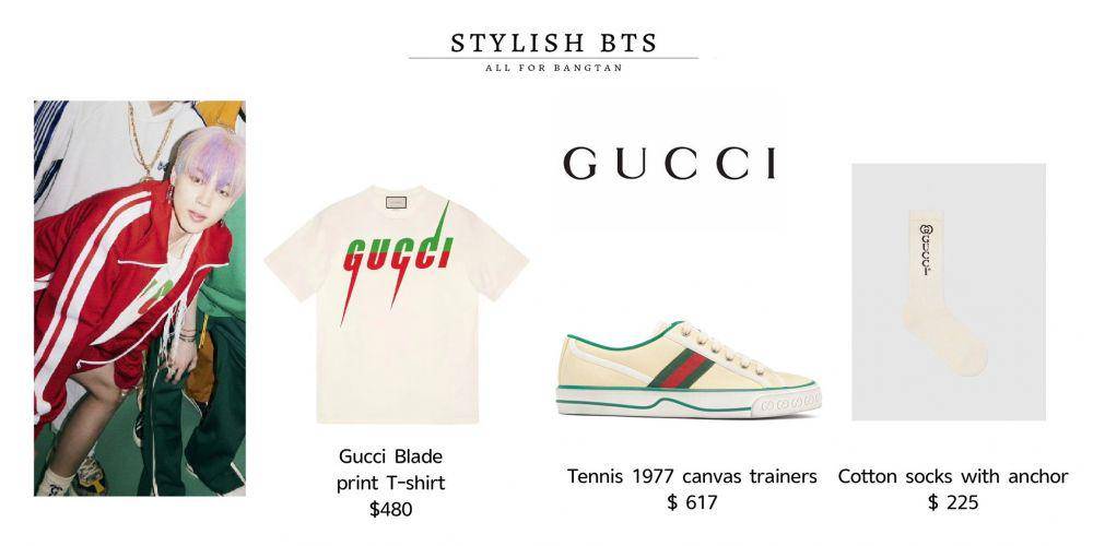 harga outfit Jimin BTS di MV single 'Butter' (twitter.com/bts_stylish)