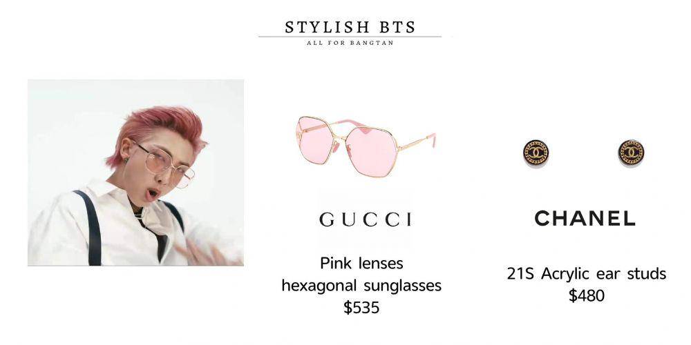 harga outfit RM BTS di MV single 'Butter' (twitter.com/bts_stylish)