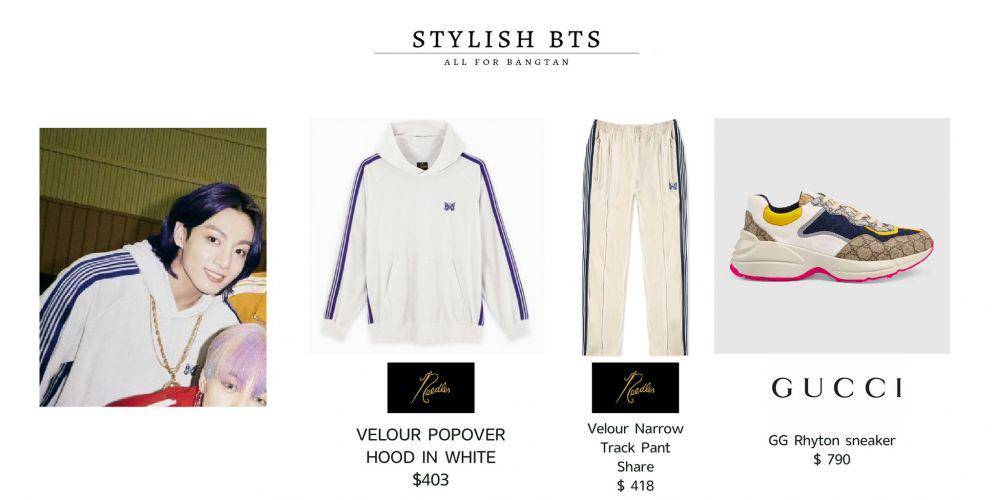 harga outfit Jungkook BTS di MV single 'Butter' (twitter.com/bts_stylish)