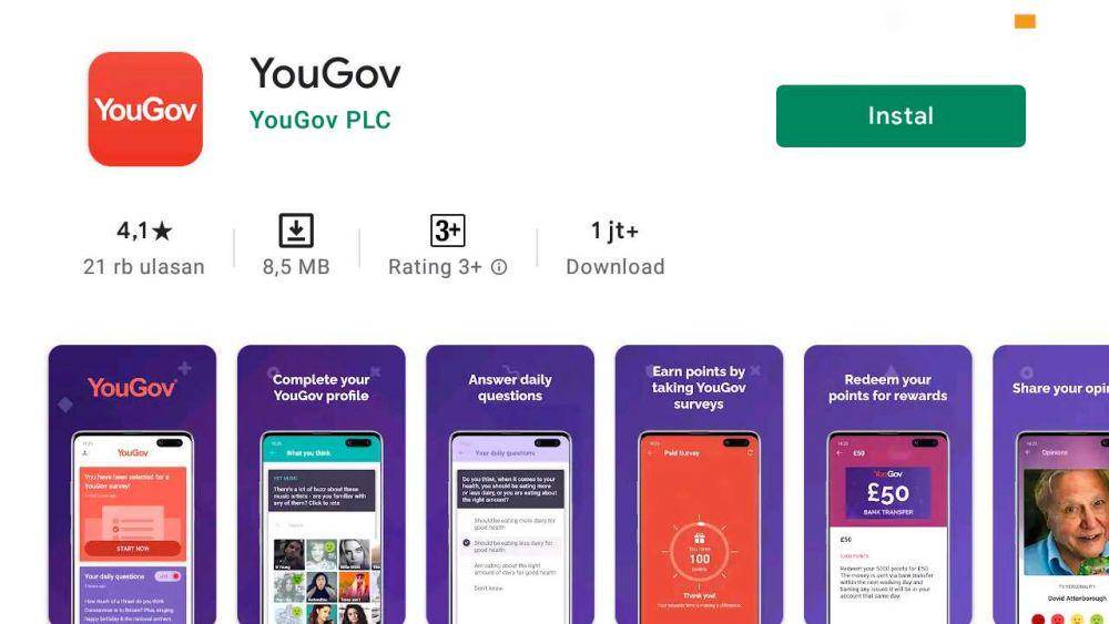 YouGov (Google Play Store)
