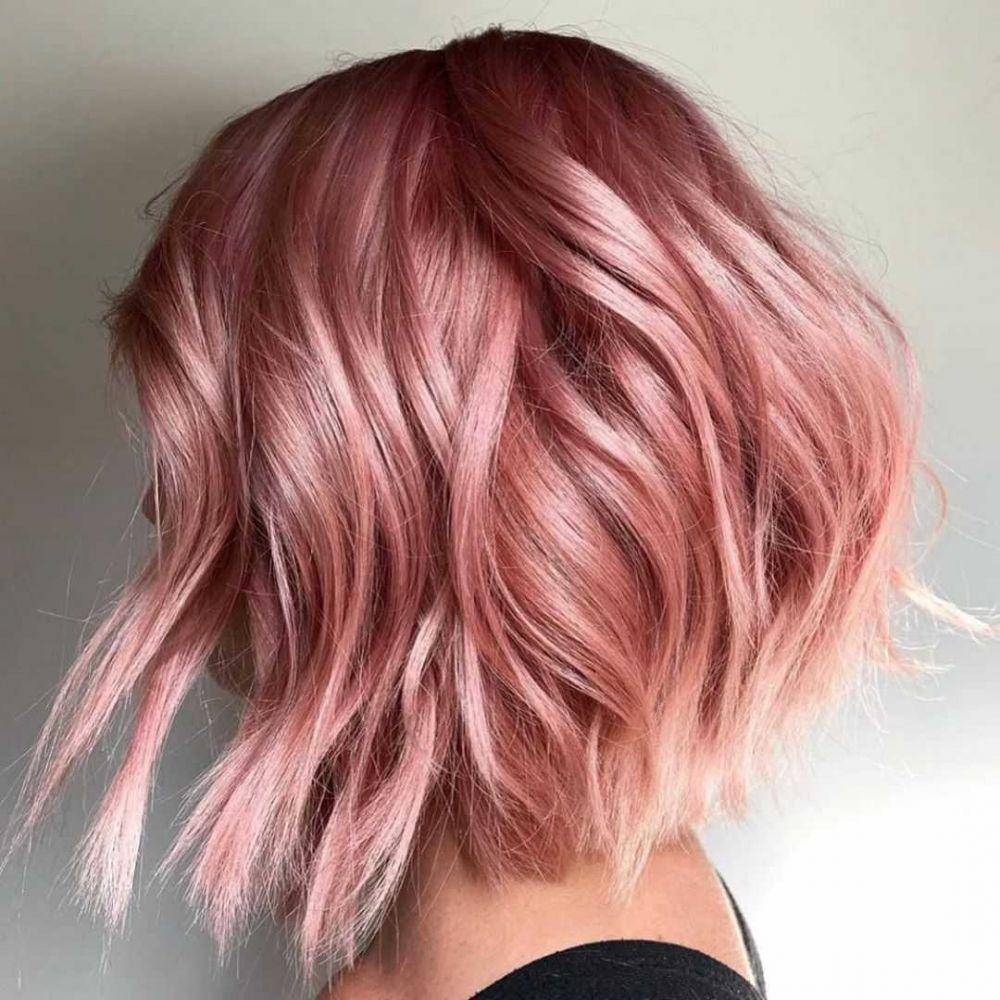 Rambut rose gold (instagram.com/emilyboulinhair)
