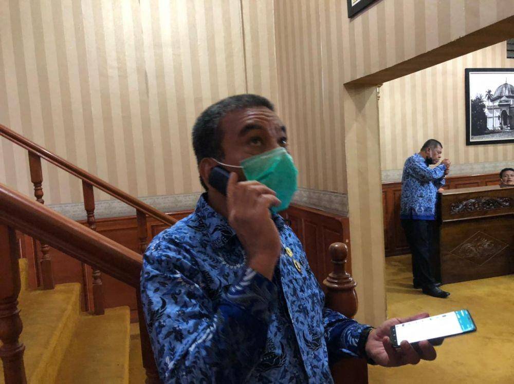 Irwansyah Nasution, Plt Sekda Binjai saat dimintai keterangan (IDN Times/ istimewa)