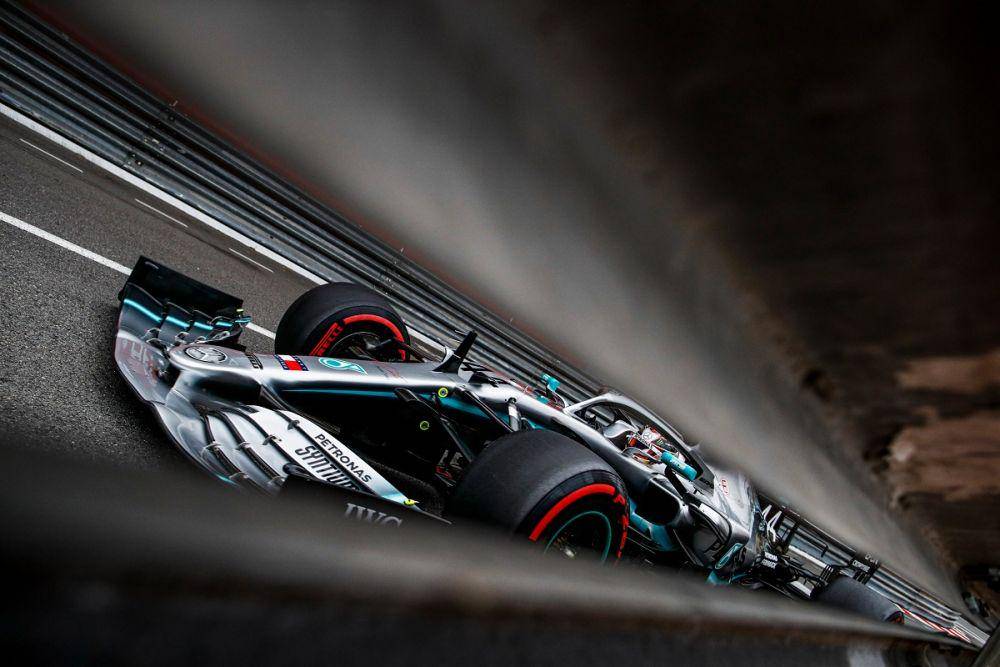 Lewis Hamilton pada GP Monako 2019 (twitter.com/MercedesAMGF1)