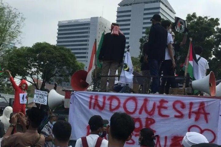 Aksi Palestina, Polisi Tutup Sementara Jalan Medan Merdeka Selatan