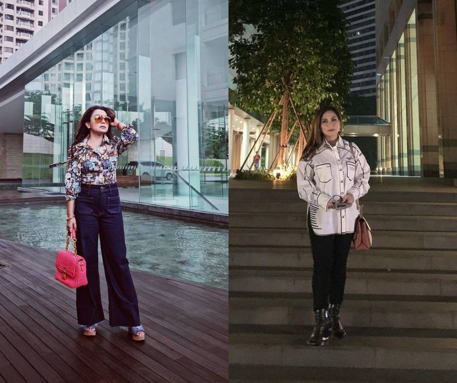 OOTD Mayangsari dan Nia Daniaty. (instagram.com/mayangsari_official / instagram.com/niadaniatynew)
