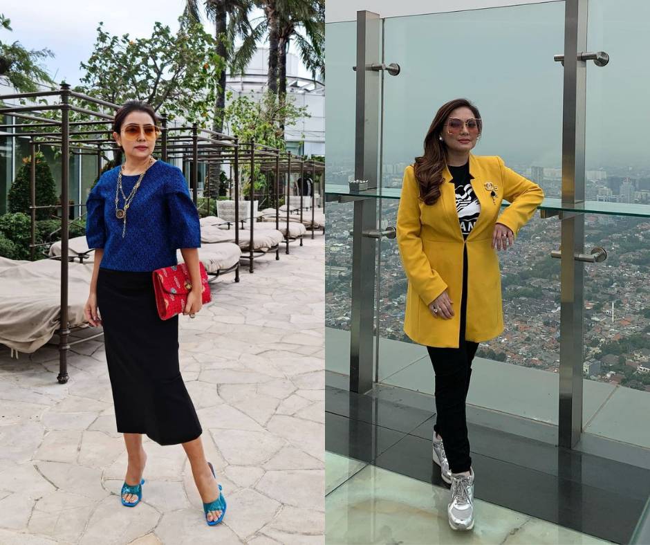 OOTD Mayangsari dan Nia Daniaty. (instagram.com/mayangsari_official / instagram.com/niadaniatynew)