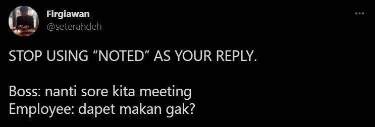 ide pengganti noted (twitter.com/seterahdeh)