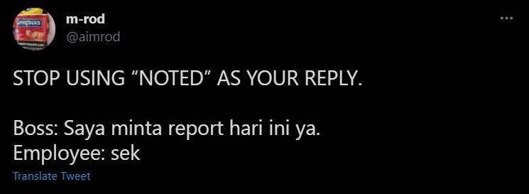 ide pengganti noted (twitter.com/aimrod)