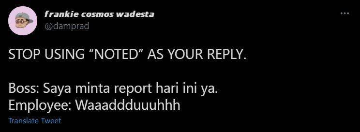 ide pengganti noted (twitter.com/damprad)