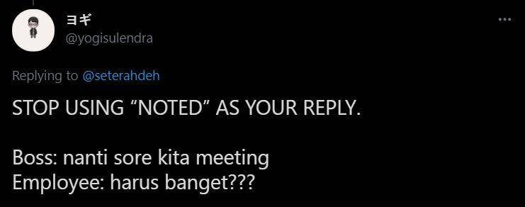 ide pengganti noted (twitter.com/yogisulendra)