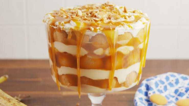 Puding dari pisang dan karamel (delish.com/Jonathan Boulton)