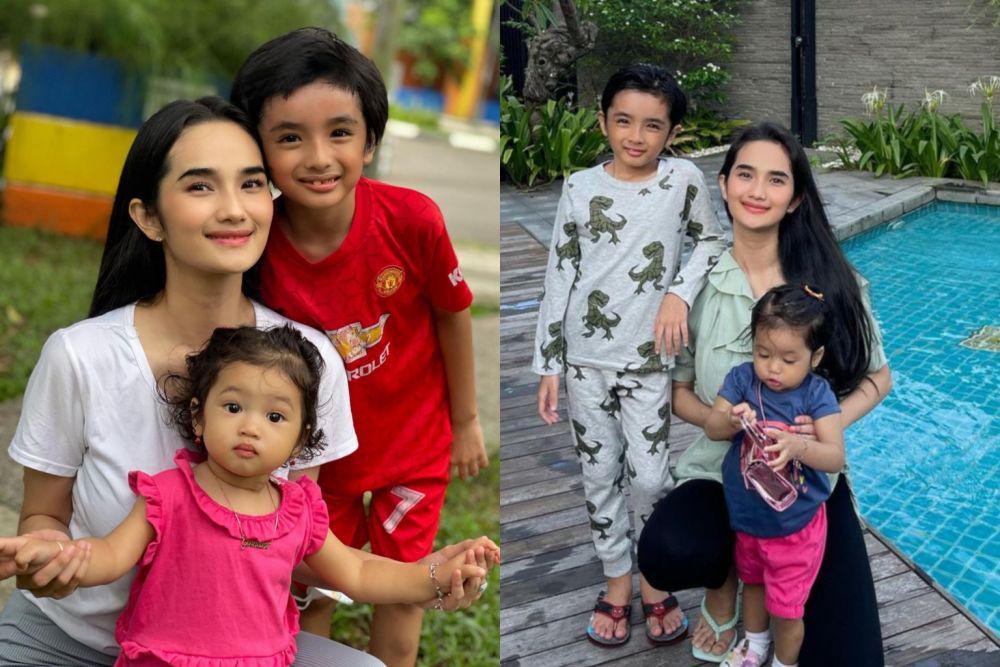 10 Potret Cekatan Faby Marcelia Saat Asuh 2 Anak, Mama Muda Idaman!