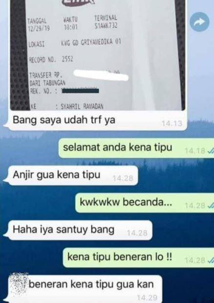 chat bukti transfer (twitter.com/bjlska_cuk)