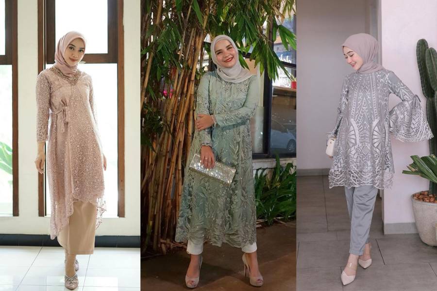 Tunik brokat untuk kondangan (Berbagai sumber)