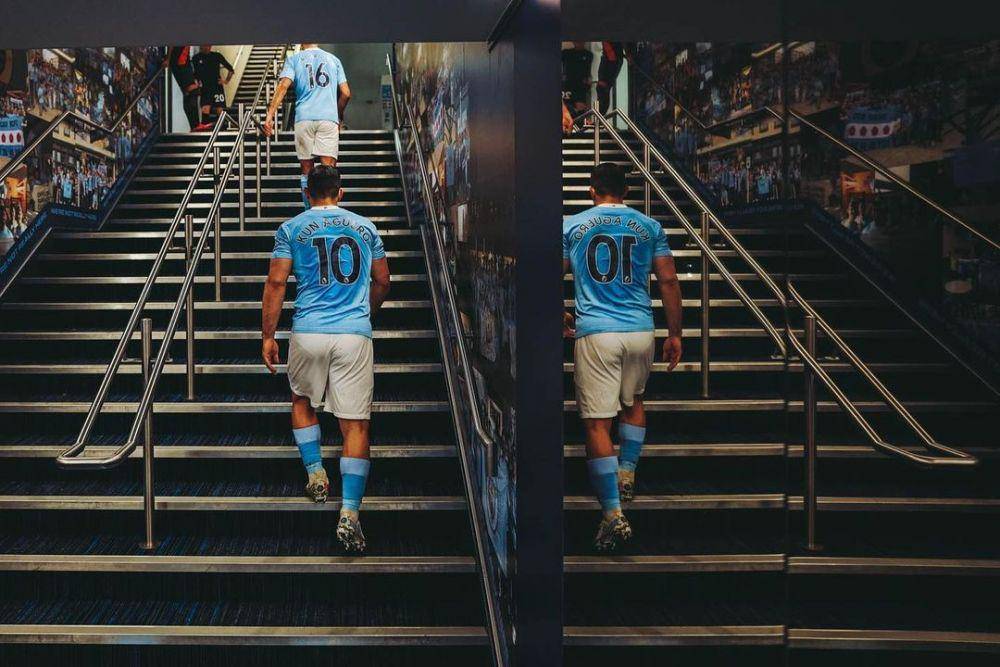 Sergio Aguero di pertandingan terakhir Premier League bersama Manchester City. (instagram.com/mancity)