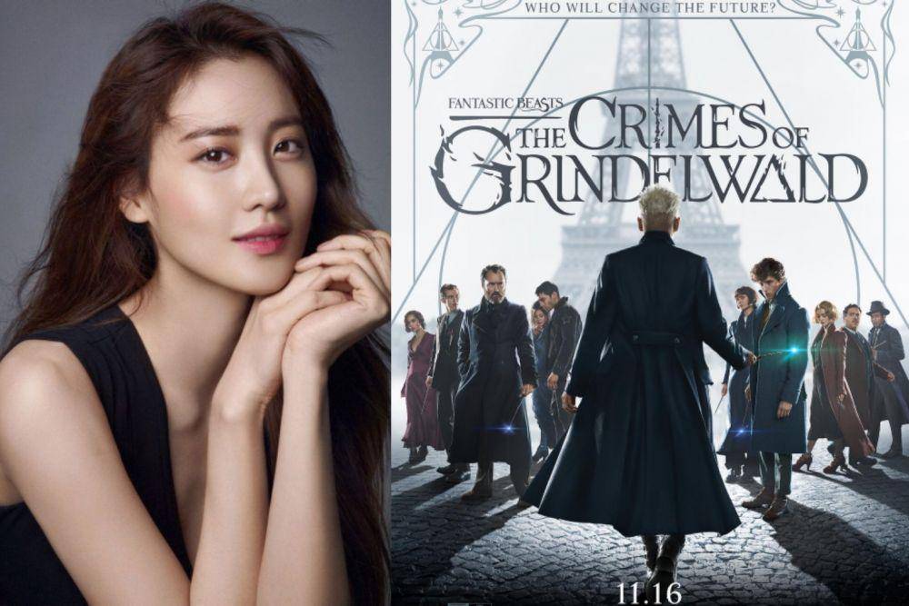 Claudia Kim (instagram.com/yg_stage) I poster film Fantastic Beasts (instagram.com/fantasticbeastsmovie)