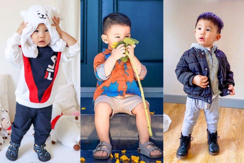 9 Outfit Kekinian Baby Arthur, Anak Chef Arnold yang Super Imut!