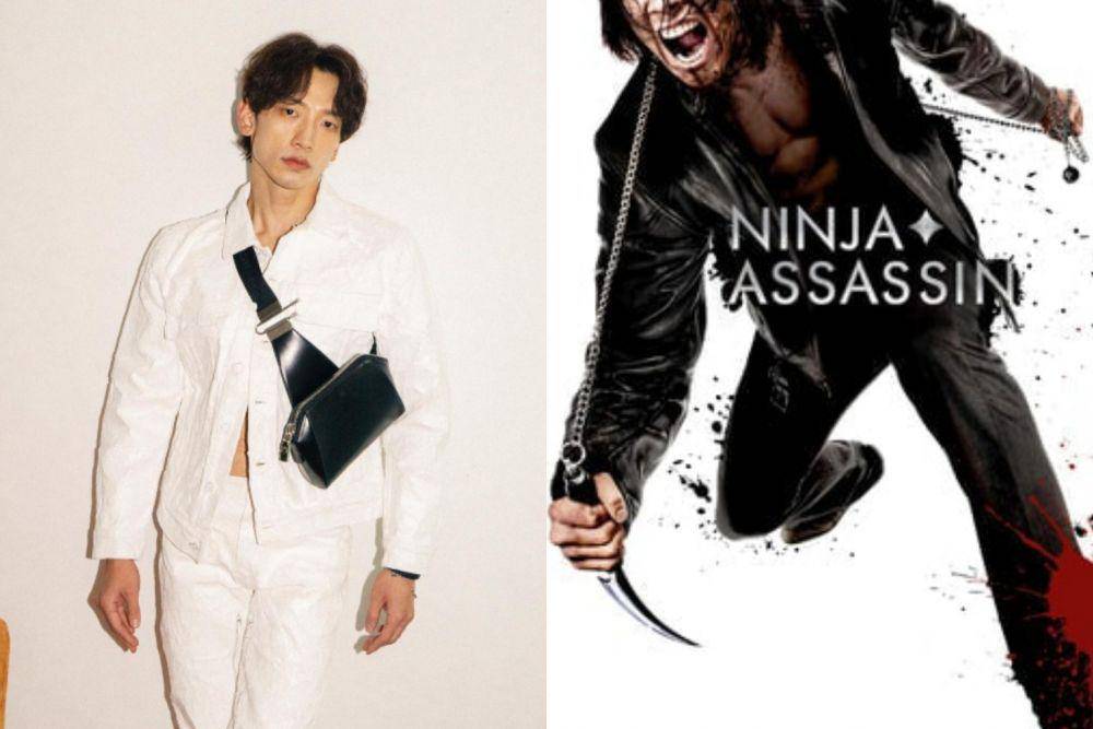 Rain (instagram.com/rain_oppa) I poster film Ninja Assassin (warnerbros.com)
