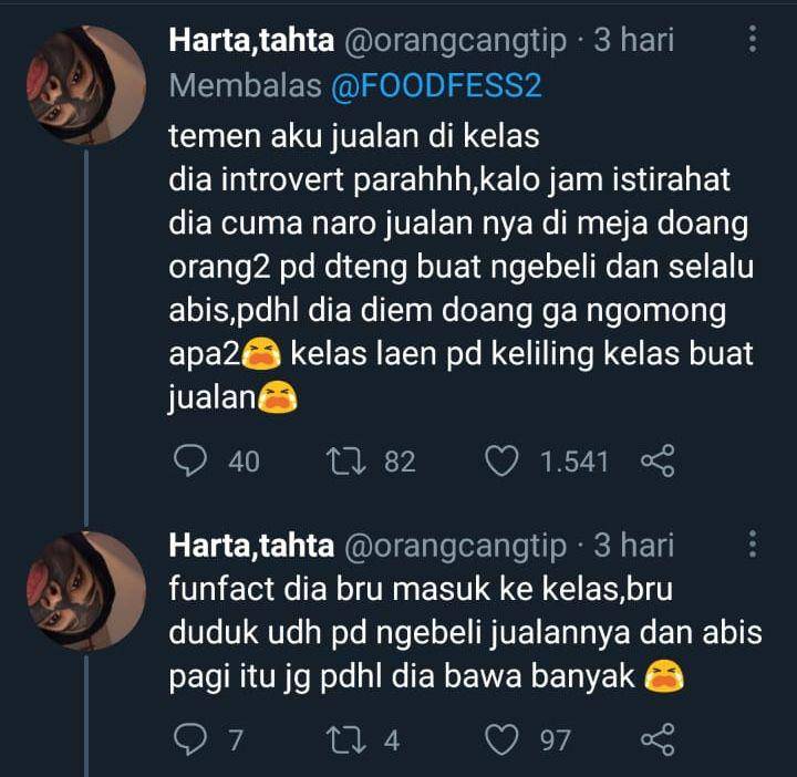 Jualan di kelas (twitter.com/orangcangtip)